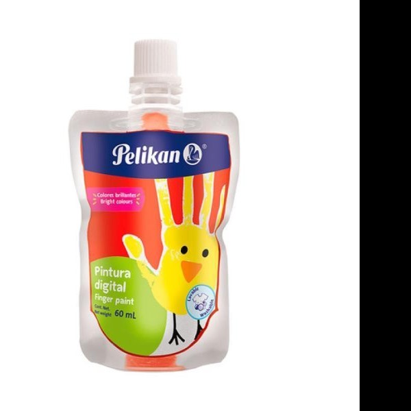 PINTURA DIGITAL PELIKAN 60ML. ROJO C60